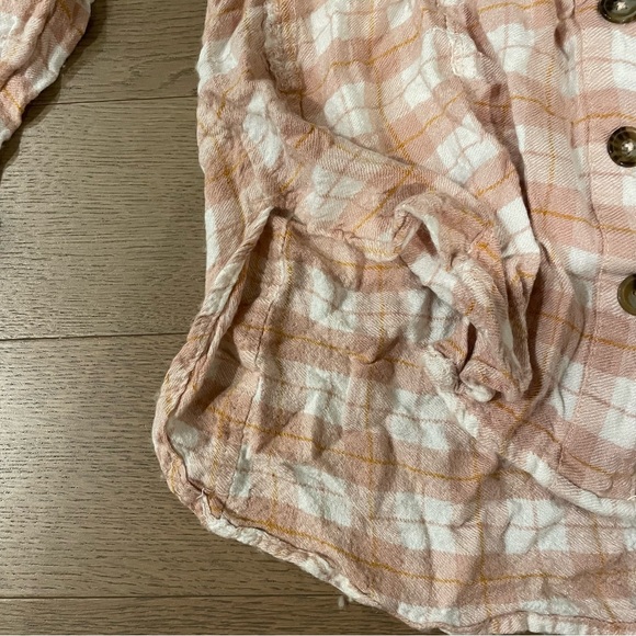 Free People All the Feels brushed flannel blouse - Picture 3 of 5